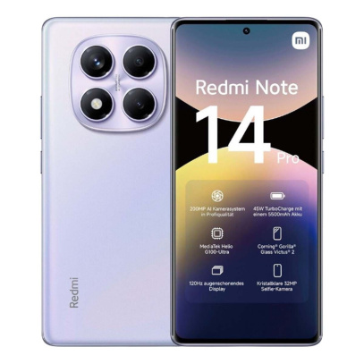 Xiaomi Redmi Note 14 Pro 12/256Gb Aurora Purple, фиолетовый