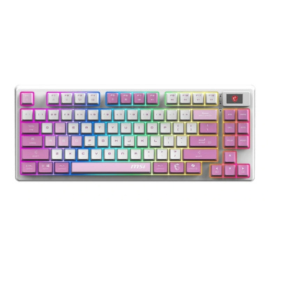 Клавиатура MSI Forge GK600 (S11-43RUQ01-HH9) Белый/фиолетовый