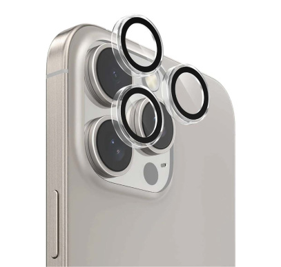 Защитное стекло для камеры iPhone 16 Pro/16 Pro Max SUPGLASS Anti Glare Camera lens glass (XC-34) Светло-серый