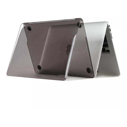 Чехол для MacBook 14 Pro WiWU Ultra Thin Hard Shell Case Transparent Black, чёрный