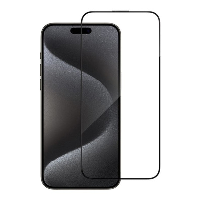 Защитное стекло для iPhone 16/15 BLUEO Corning Gorilla USA Anti-Static Чёрный