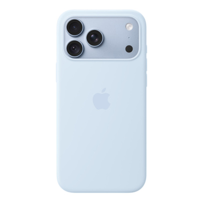 Чехол для iPhone 18 Pro Max/17 Pro Max c MagSafe Silicone Case Голубой