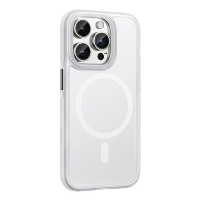 Чехол hoco. DROP PROOF Magnetic Smartphone Case для Apple iPhone 15 Pro Max Прозрачный белый