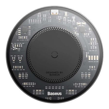 Беспроводное зарядное устройство Baseus Simple 2 Wireless Charger 15W (BS-W530) Black, чёрный