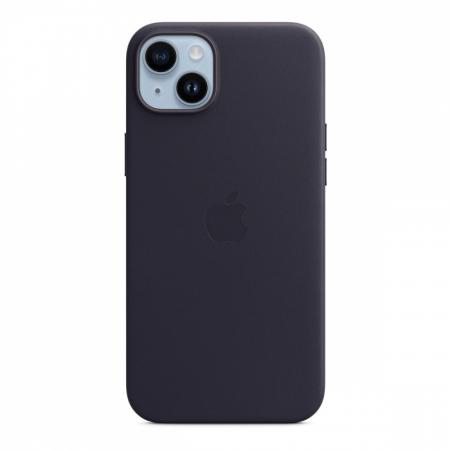 Чехол для Apple iPhone 14 Plus с MagSafe Leather Case «Ink» Синий