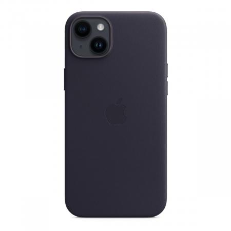 Чехол для Apple iPhone 14 Plus с MagSafe Leather Case «Ink» Синий