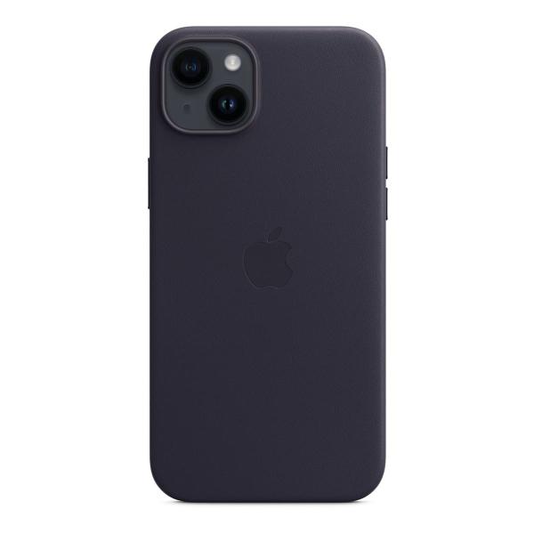 Чехол для Apple iPhone 14 Plus с MagSafe Leather Case «Ink» Синий