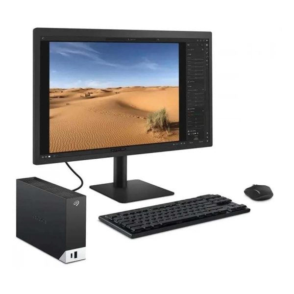 Внешний жесткий диск Seagate One Touch Hub Type-C 3.5", 10Tb (STLC10000400) черный