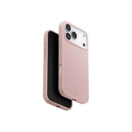 Чехол для iPhone 17 Pro Max с MagSafe UNIQ LINO (IP6.9P(2025)-LINOMBPNK) Blush Pink, розовый