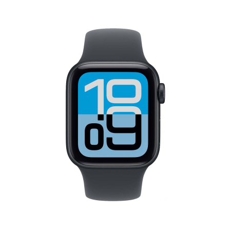 Apple Watch SE 3 (2025), 40 мм корпус из алюминия цвета «Midnight», ремешок Sport Band размера M/L цвета «Midnight»