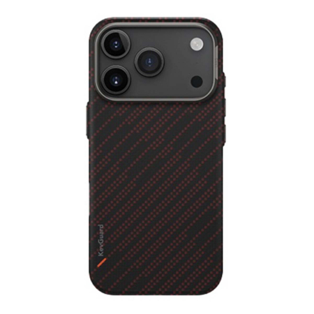 Чехол для iPhone 17 Pro Max с MagSafe UNIQ KEVA EDGE Full Kevlar (IP6.9P(2025)-KEVAEDMRORG) Rust Orange, оранжевый