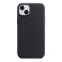 Чехол для Apple iPhone 14 Plus Leather Case MagSafe «Midnight» Чёрный