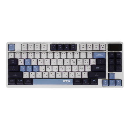 Клавиатура MSI Forge GK600 (S11-43RUP01-HH9) Белый/синий