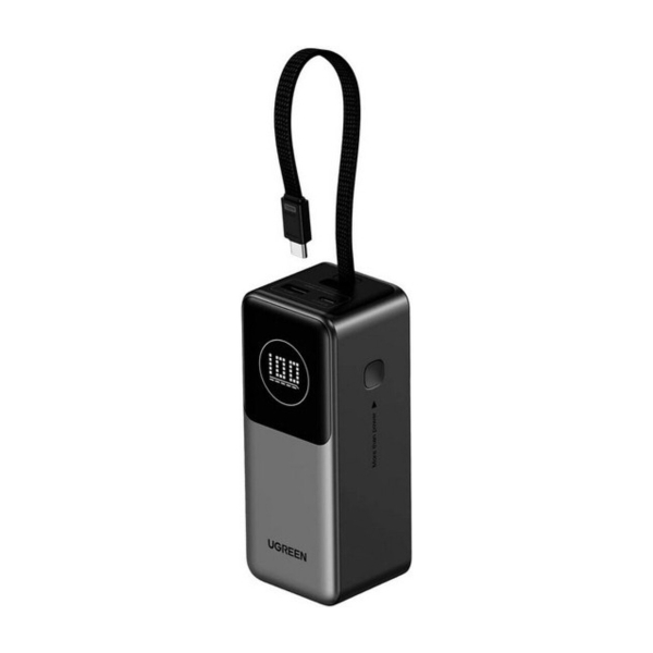 Внешний аккумулятор UGREEN PB723 20000mAh 130W With Built-in Cable (55365B) Серый