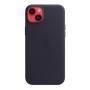 Чехол для Apple iPhone 14 Plus с MagSafe Leather Case «Ink» Синий