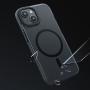 Чехол hoco. DROP PROOF Magnetic Smartphone Case для Apple iPhone 15 Plus Прозрачный черный