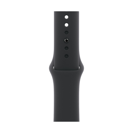 Apple Watch Series 11, 46 мм корпус из алюминия цвета «Jet Black», ремешок Sport Band размера S/M цвета «Black»