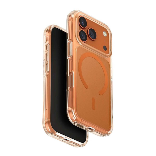 Чехол для iPhone 18 Pro/17 Pro с MagSafe UNIQ HYBRID LIFEPRO XTREME (IP6.3P(2025)-LXAFMFCLRVO) Прозрачно-оранжевый