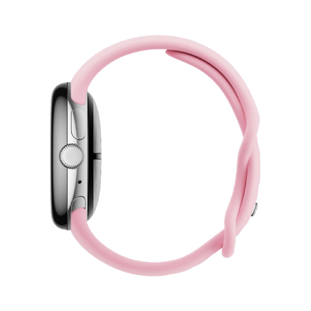 Часы Pixel Watch 3, 41 мм, Wi-Fi, Polished Silver/Rose Quartz, серебристый
