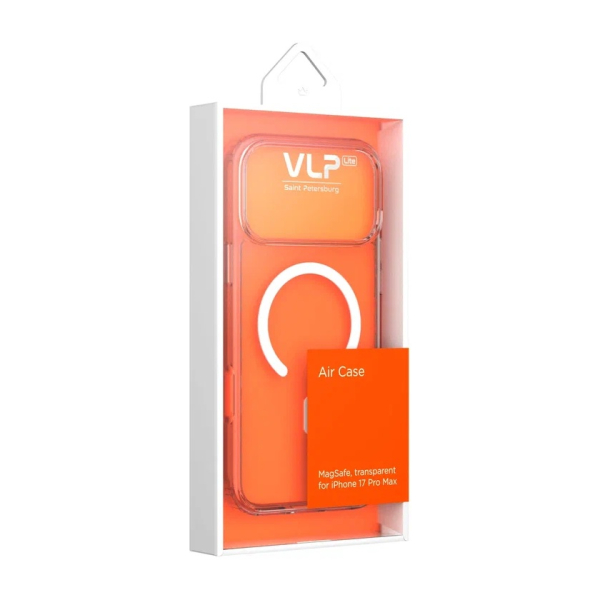 Чехол для iPhone 18 Pro/17 Pro с MagSafe защитный VLP LITE Air Case Прозрачный