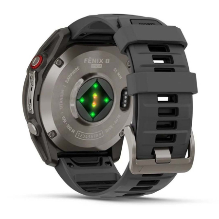 Часы Garmin Fenix 8 Pro 51 мм AMOLED, ремешок цвета Graphite/Black