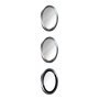 Защитное стекло для камеры Galaxy S24+ BLUEO Camera lens Armor metal 3 шт. (NPB28-S24+-SIL) Серебристый