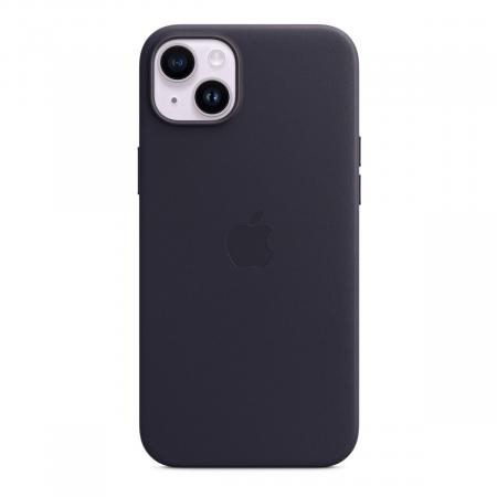 Чехол для Apple iPhone 14 Plus с MagSafe Leather Case «Ink» Синий