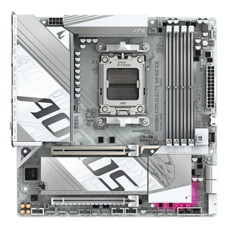 Материнская плата Gigabyte B850M AORUS ELITE Wi-Fi 6E ICE, Micro-ATX
