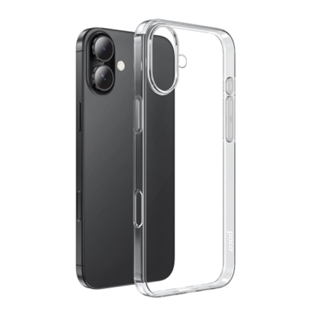 Чехол для iPhone 16 Plus hoco. Creative Mobile phone case Прозрачный