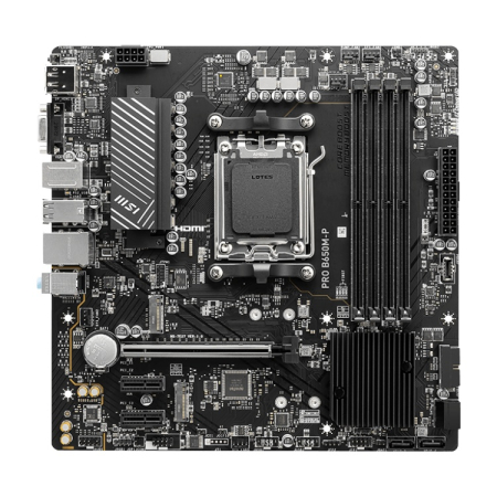 Материнская плата MSI PRO B650M-P, Socket AM5, AMD B650, mATX