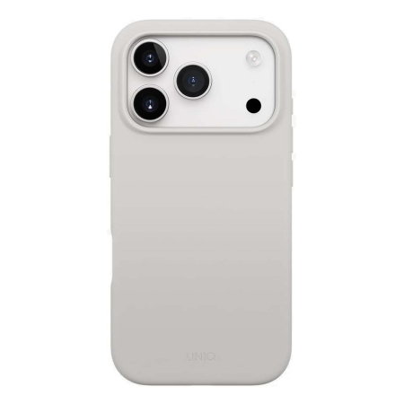 Чехол для iPhone 17 Pro с MagSafe UNIQ LINO (IP6.3P(2025)-LINOMMGRY) Mist Grey, серый