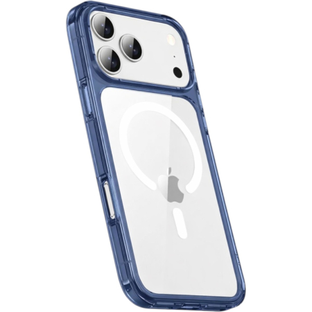 Чехол для iPhone 18 Pro/17 Pro с MagSafe Gurdini Alba Series Protective with Dark Blue, синий