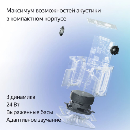 Умная колонка Яндекс.Станция Миди (Алиса) Малиновая