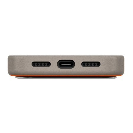 Чехол для iPhone 18 Pro/17 Pro с MagSafe UNIQ DS LYDEN (IP6.3P(2025)-LDSFORGFGRY) Оранжево-серый
