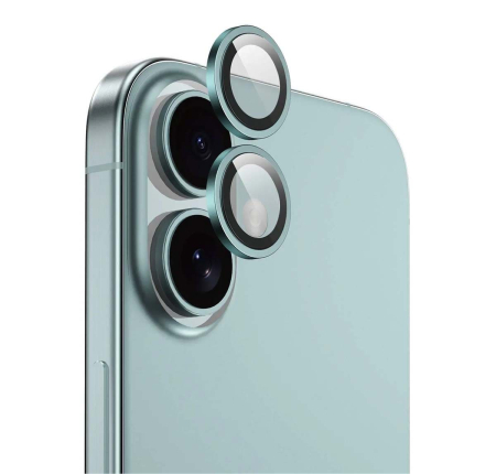 Защитное стекло для камеры iPhone 16/16 Plus SUPGLASS Anti Glare Camera lens glass (XC-31) Зелёный