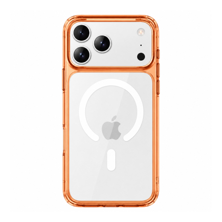 Чехол для iPhone 18 Pro/17 Pro с Magsafe Gurdini Alba Series Protective with Orange, оранжевый