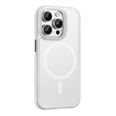 Чехол hoco. DROP PROOF Magnetic Smartphone Case для Apple iPhone 15 Pro Прозрачный белый