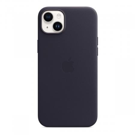 Чехол для Apple iPhone 14 Plus с MagSafe Leather Case «Ink» Синий