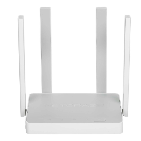 Wi-Fi роутер KEENETIC Netcraze Viva, Wi-Fi 5, AC1200, 2.4/5ГГц, 4 WAN/LAN, (NC-1913) Белый