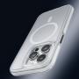 Чехол hoco. DROP PROOF Magnetic Smartphone Case для Apple iPhone 15 Pro Max Прозрачный белый