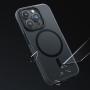 Чехол hoco. DROP PROOF Magnetic Smartphone Case для Apple iPhone 15 Pro Прозрачный черный