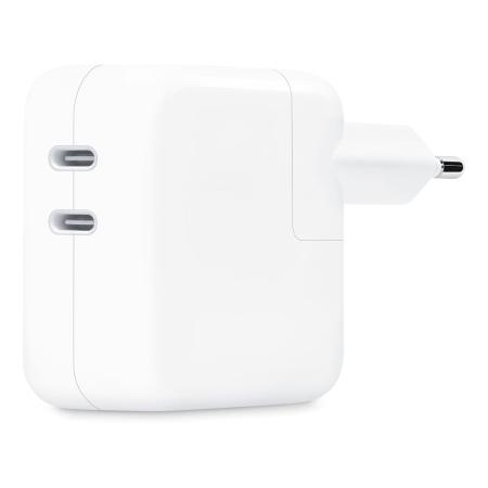 Зарядное устройство Apple Dual USB Type-C Port Power Adapter 35Вт (A2676) Белый