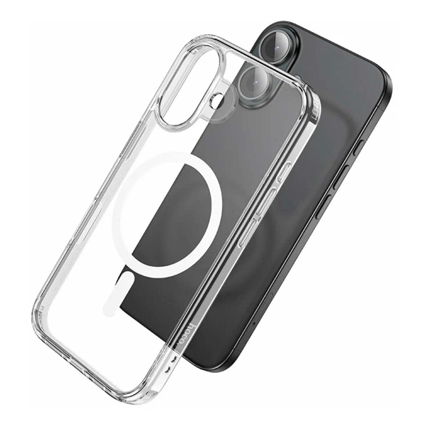 Чехол для iPhone 17 с MagSafe hoco. Smartphone Clear Case, Прозрачный