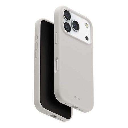 Чехол для iPhone 17 Pro с MagSafe UNIQ LINO (IP6.3P(2025)-LINOMMGRY) Mist Grey, серый