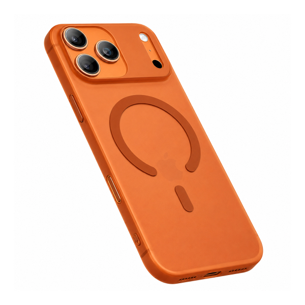 Чехол для iPhone 18 Pro Max/17 Pro Max с MagSafe Gurdini Slim Series Orange, оранжевый