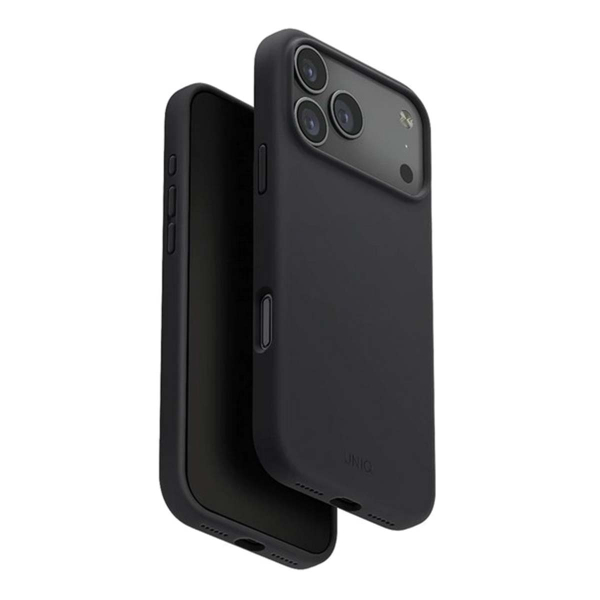 Чехол для iPhone 18 Pro Max/17 Pro Max с MagSafe UNIQ LINO (IP6.9P(2025)-LINOMCGRY) Charcoal Grey, серый