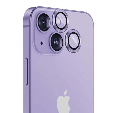 Защитное стекло для камеры iPhone 14/14 Plus SUPGLASS Anti Glare Camera lens glass film (XC-31) Фиолетовый