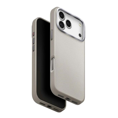Чехол для iPhone 17 Pro Max с MagSafe UNIQ HYBRID LYDEN (IP6.9P(2025)-LYDMCLAY) Серая глина