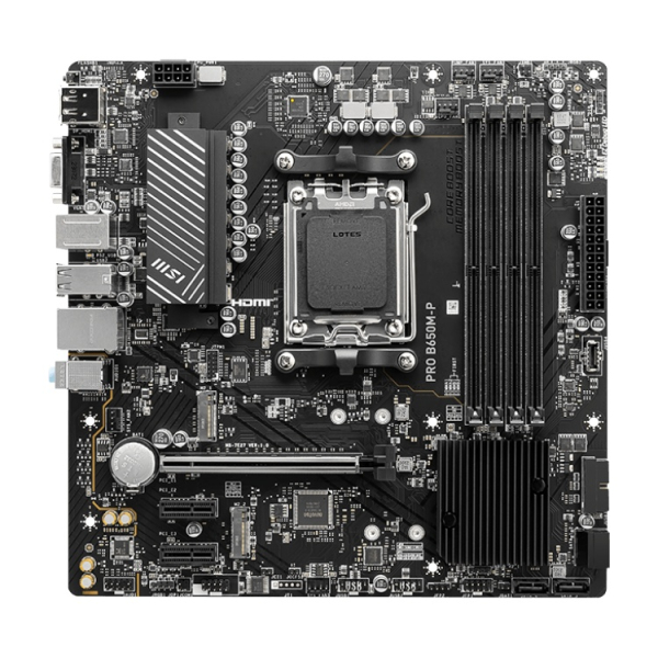 Материнская плата MSI PRO B650M-P, Socket AM5, AMD B650, mATX