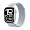 Apple Watch Series 10, 46 мм корпус из алюминия цвета «Silver», ремешок Sport Loop цвета «Blue Cloud»